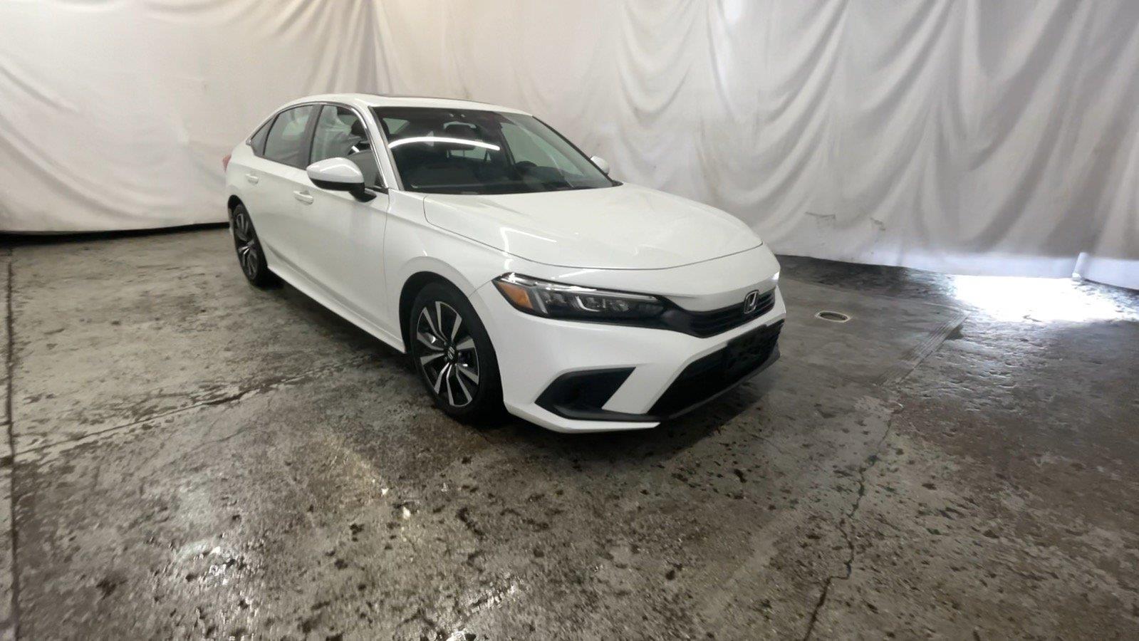 2024 Honda Civic Sedan EX - Platinum White Pearl exterior view 2