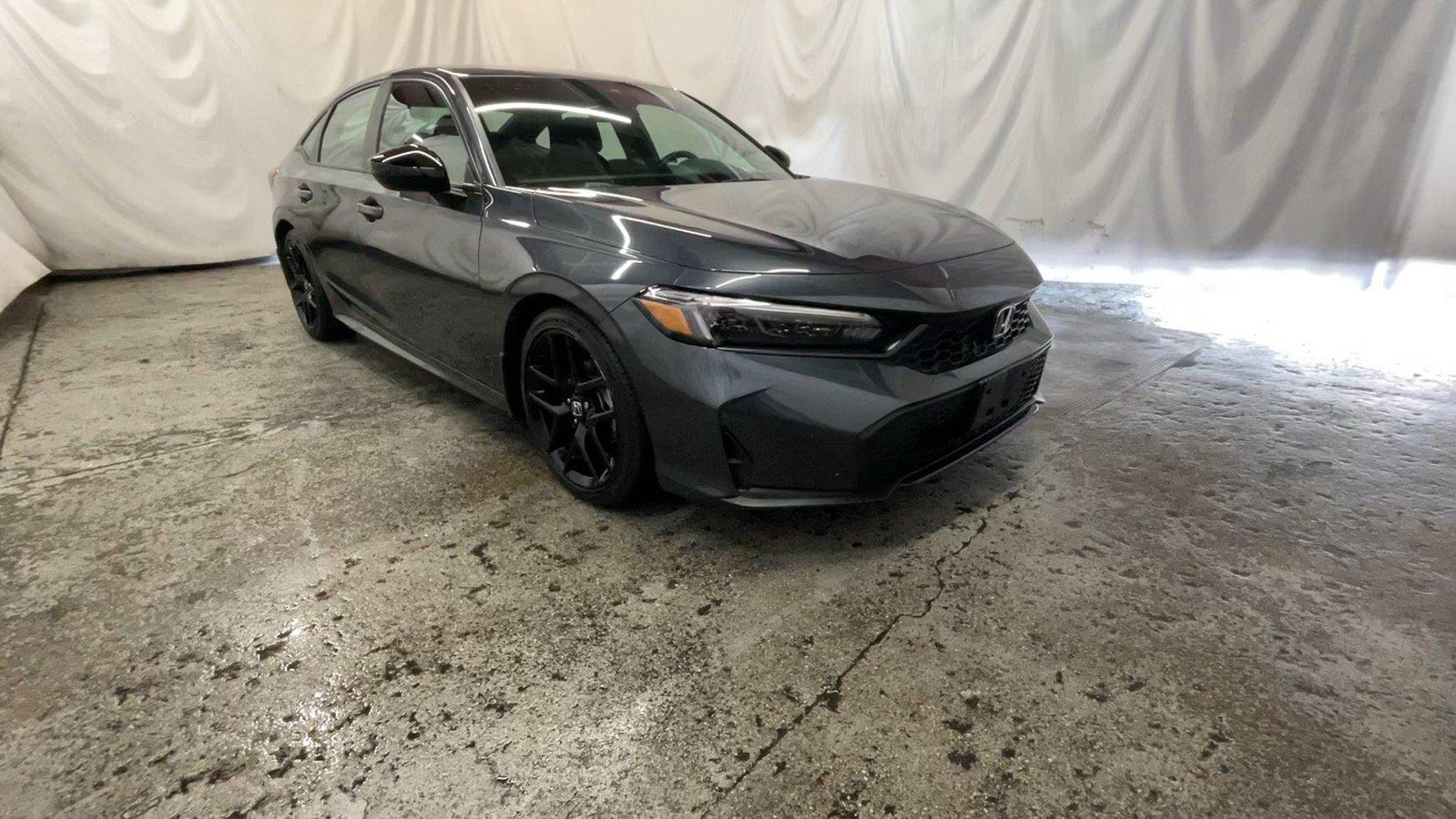 Meteorite Gray Metallic 2025 Honda Civic Sedan Front-Wheel Drive Continuously Variable Transmission