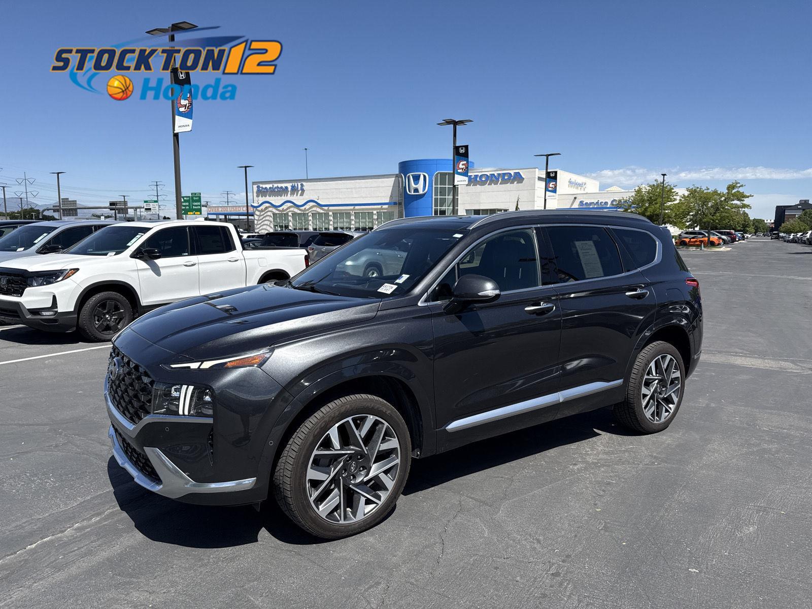 Portofino Gray 2023 Hyundai Santa Fe SUV / Crossover All-Wheel Drive Automatic