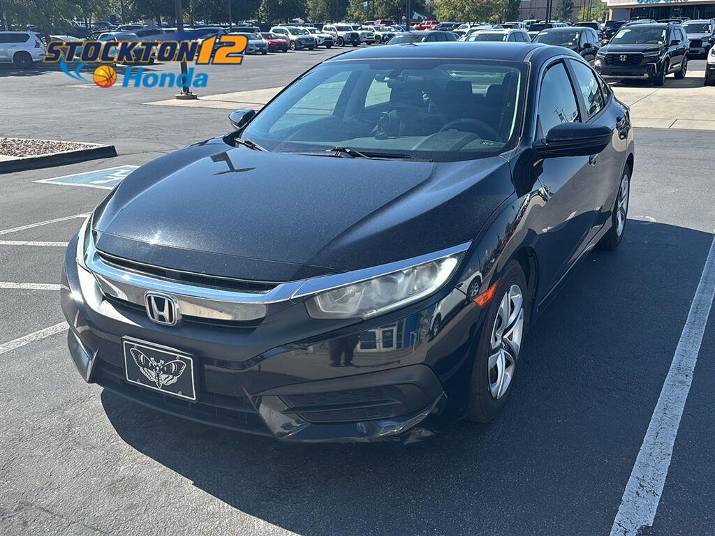 Crystal Black Pearl 2018 Honda Civic Sedan Front-Wheel Drive Continuously Variable Transmission