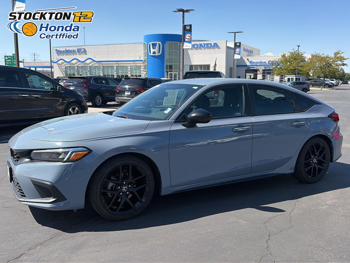 Sonic Gray Pearl 2023 Honda Civic Hatchback Hatchback Front-Wheel Drive Continuously Variable Transmission