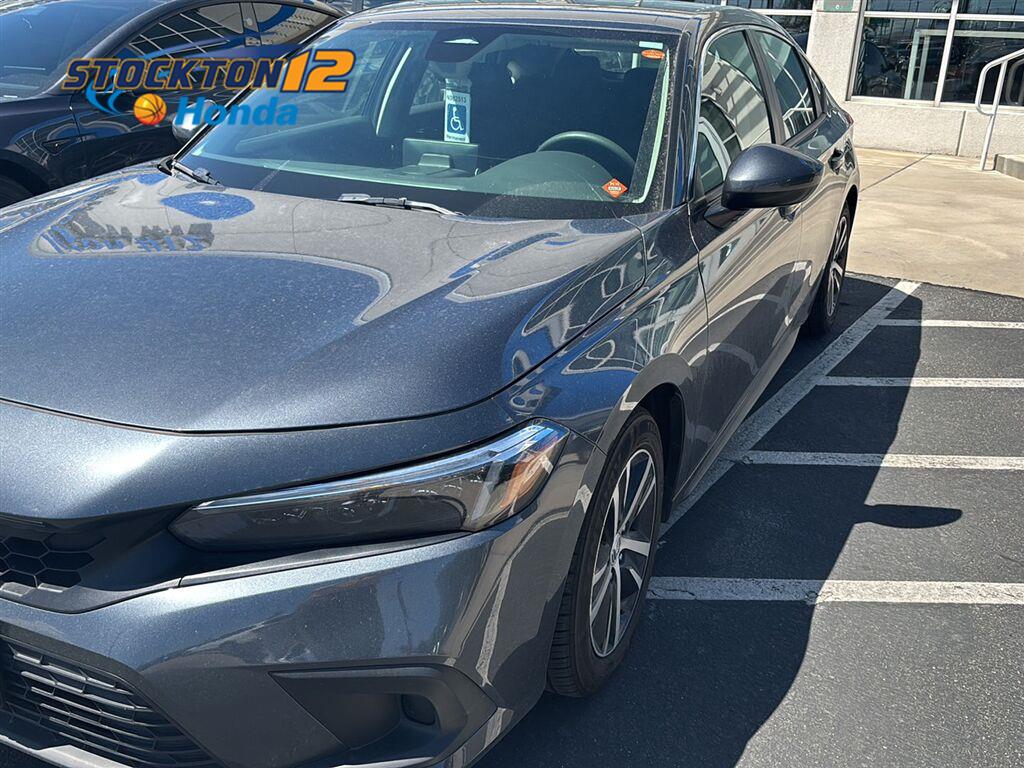 Meteorite Gray Metallic 2023 Honda Civic Hatchback Hatchback Front-Wheel Drive Continuously Variable Transmission