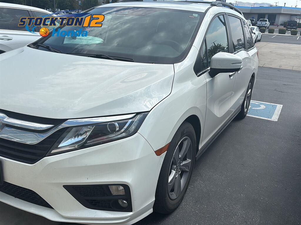 White Diamond Pearl 2019 Honda Odyssey Minivan Front-Wheel Drive 9-Speed Automatic
