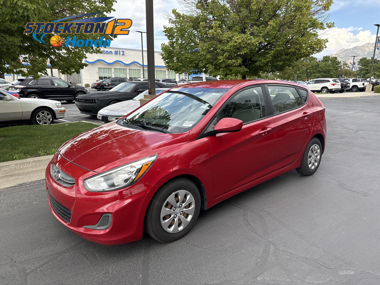 Boston Red Metallic 2017 Hyundai Accent Hatchback Front-Wheel Drive Automatic