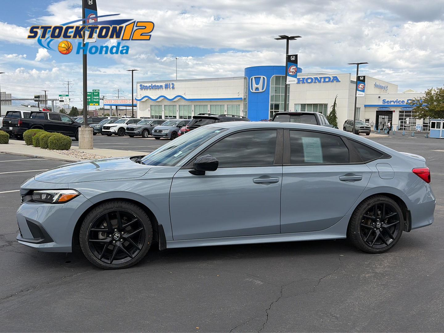 Sonic Gray Pearl 2023 Honda Civic Sedan Front-Wheel Drive Continuously Variable Transmission