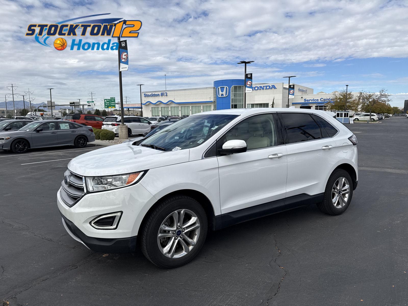 Oxford White 2015 Ford Edge SUV / Crossover All-Wheel Drive 6-Speed Automatic