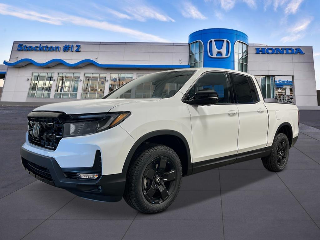Platinum White Pearl 2026 Honda Ridgeline Black Edition AWD Pickup Truck All-Wheel Drive Automatic