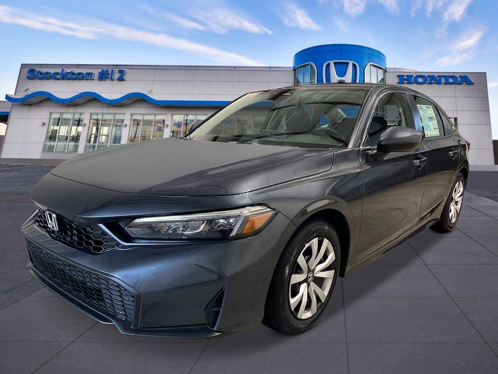 Meteorite Gray Metallic 2026 Honda Civic Sedan Front-Wheel Drive Continuously Variable Transmission
