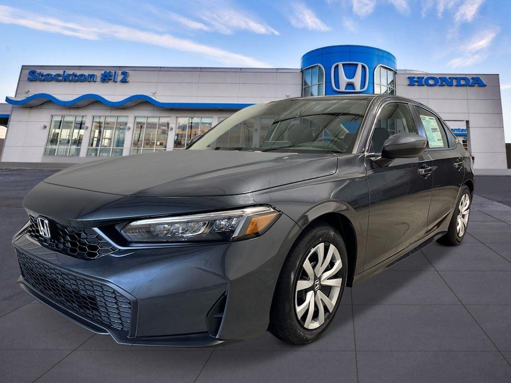 Meteorite Gray Metallic 2026 Honda Civic Sedan Front-Wheel Drive Continuously Variable Transmission