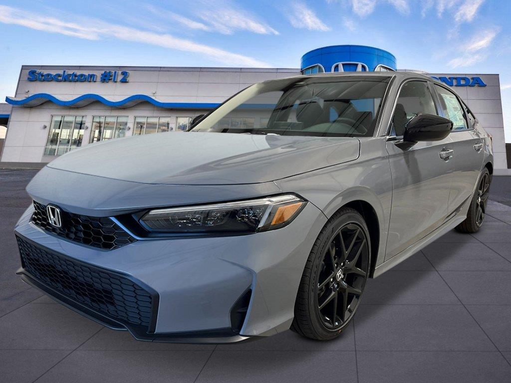 Urban Gray Pearl 2026 Honda Civic Sedan Front-Wheel Drive Continuously Variable Transmission