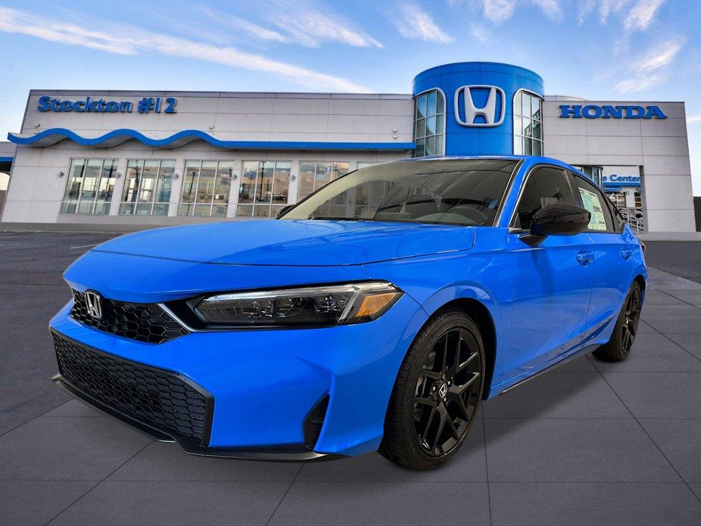 Boost Blue Pearl 2026 Honda Civic Hatchback Hatchback Front-Wheel Drive Continuously Variable Transmission