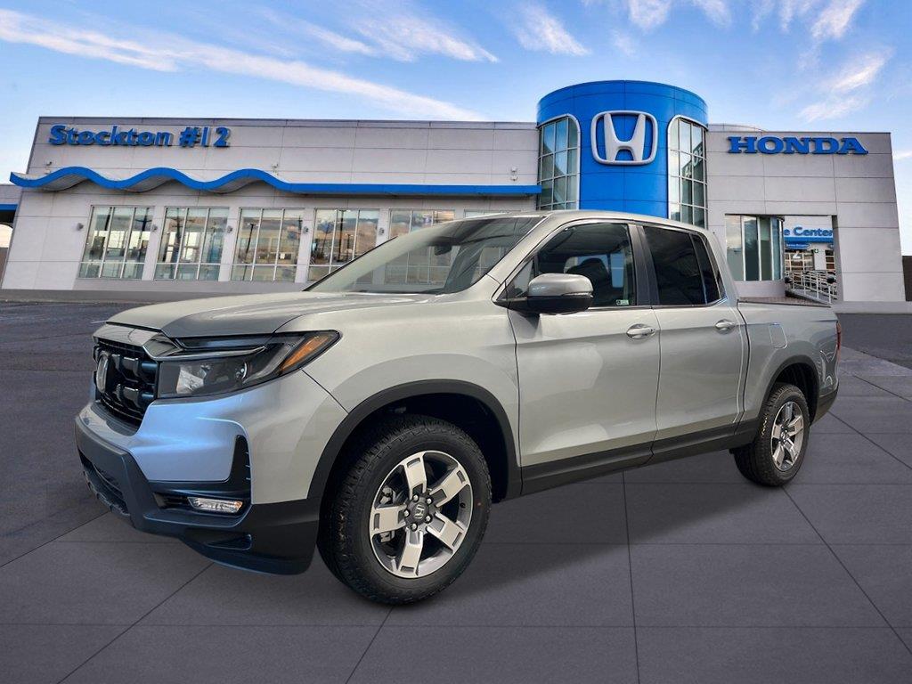 Solar Silver Metallic 2026 Honda Ridgeline Pickup Truck All-Wheel Drive 9-Speed Automatic
