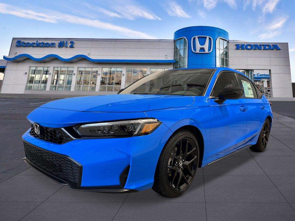 Boost Blue Pearl 2026 Honda Civic Hatchback Hatchback Front-Wheel Drive Continuously Variable Transmission