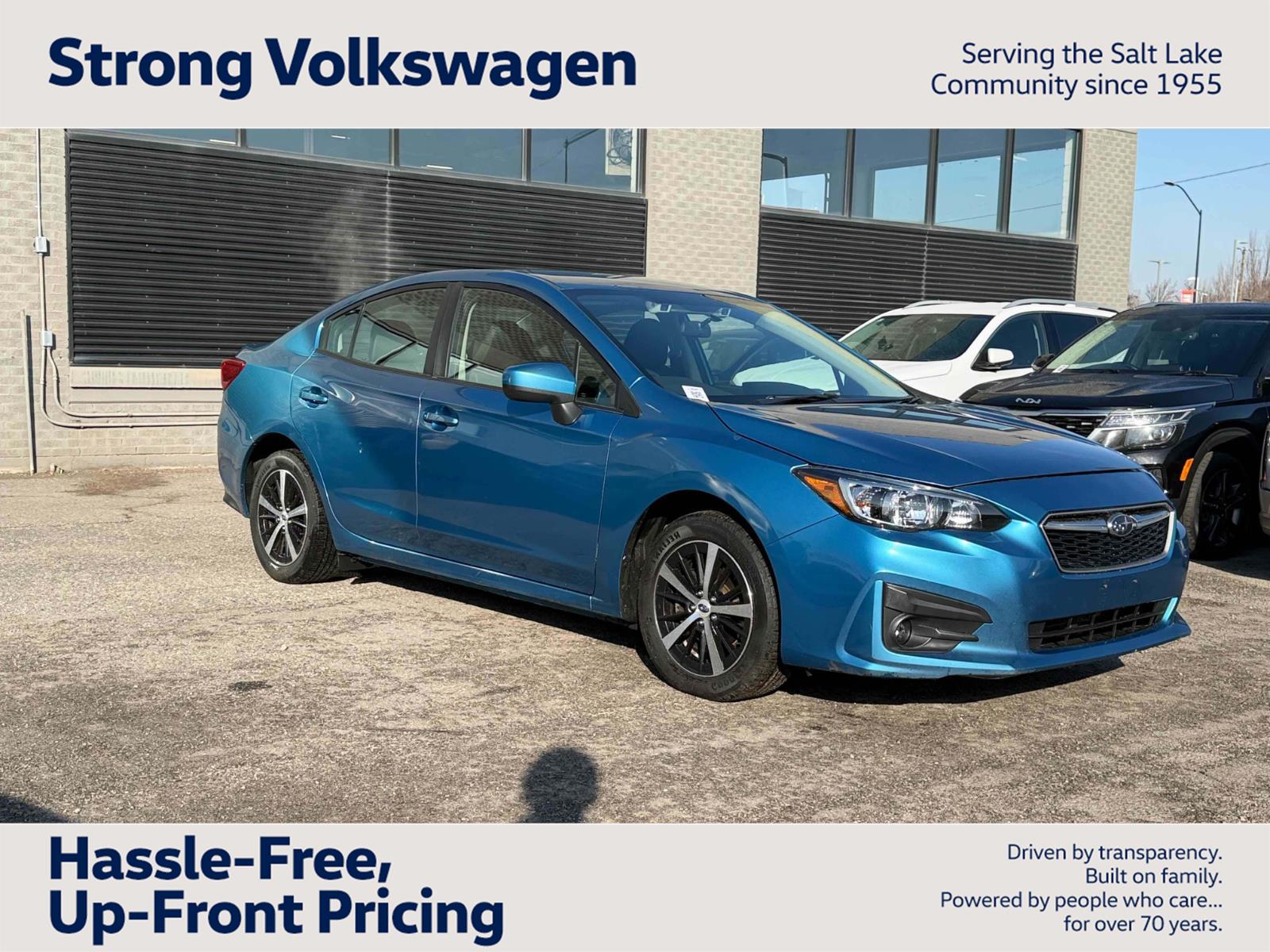 Island Blue Pearl 2019 Subaru Impreza 2.0i Premium Sedan AWD Sedan All-Wheel Drive Continuously Variable Transmission