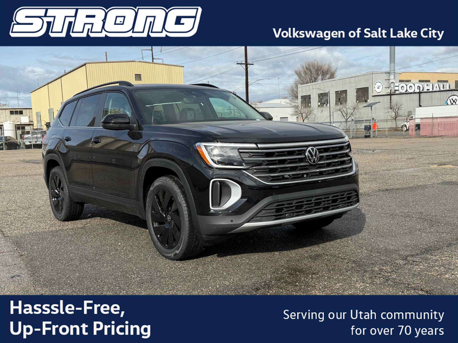 Deep Black Pearl 2026 Volkswagen Atlas SUV / Crossover All-Wheel Drive Automatic
