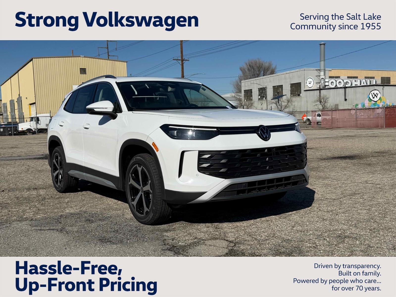 pure white 2026 Volkswagen Tiguan SE 4Motion SUV / Crossover All-Wheel Drive Automatic