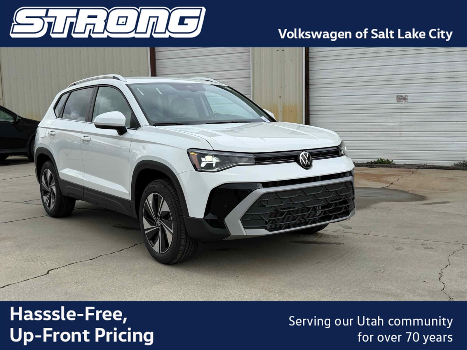 Pure White 2026 Volkswagen Taos SUV / Crossover All-Wheel Drive Automatic