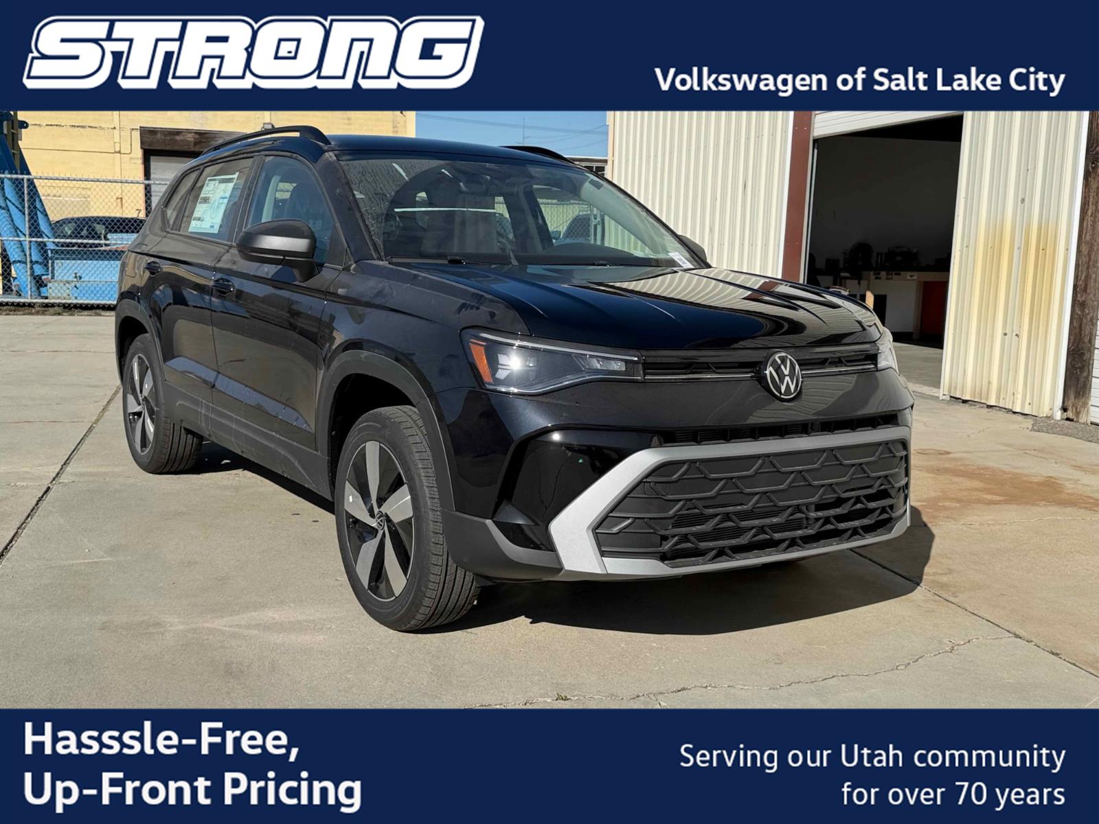 Deep Black Pearl 2026 Volkswagen Taos SUV / Crossover All-Wheel Drive Automatic