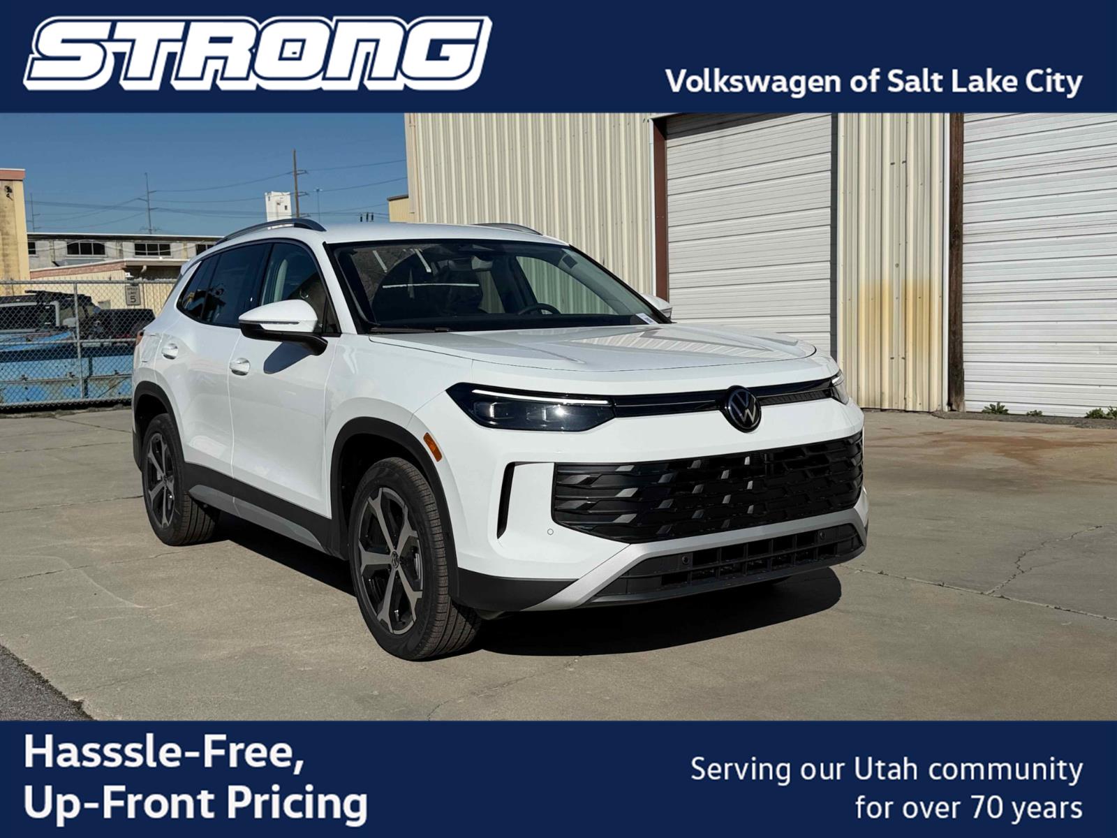 pure white 2026 Volkswagen Tiguan SUV / Crossover All-Wheel Drive Automatic