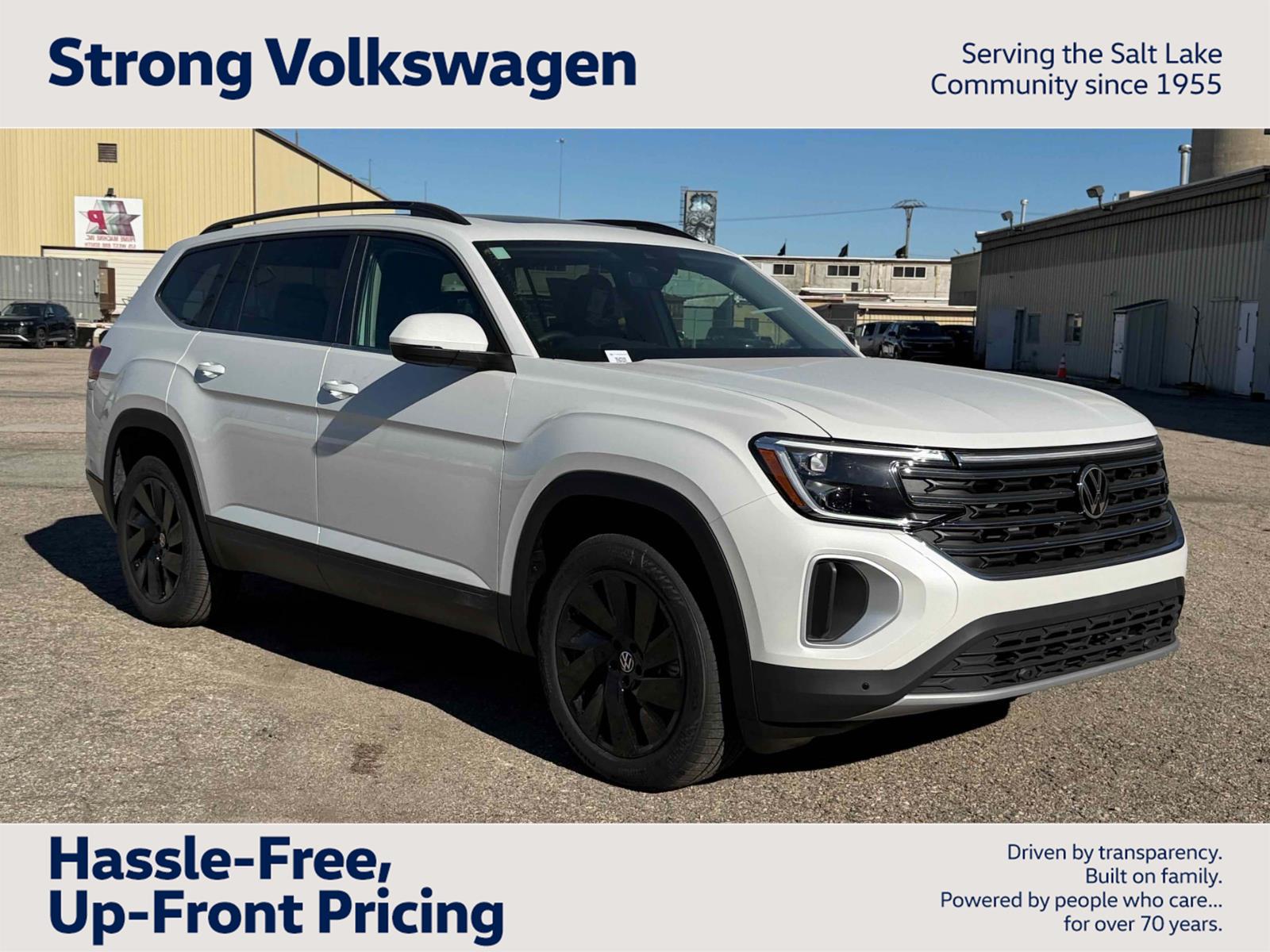 Opal White Pearl 2026 Volkswagen Atlas SUV / Crossover All-Wheel Drive Automatic