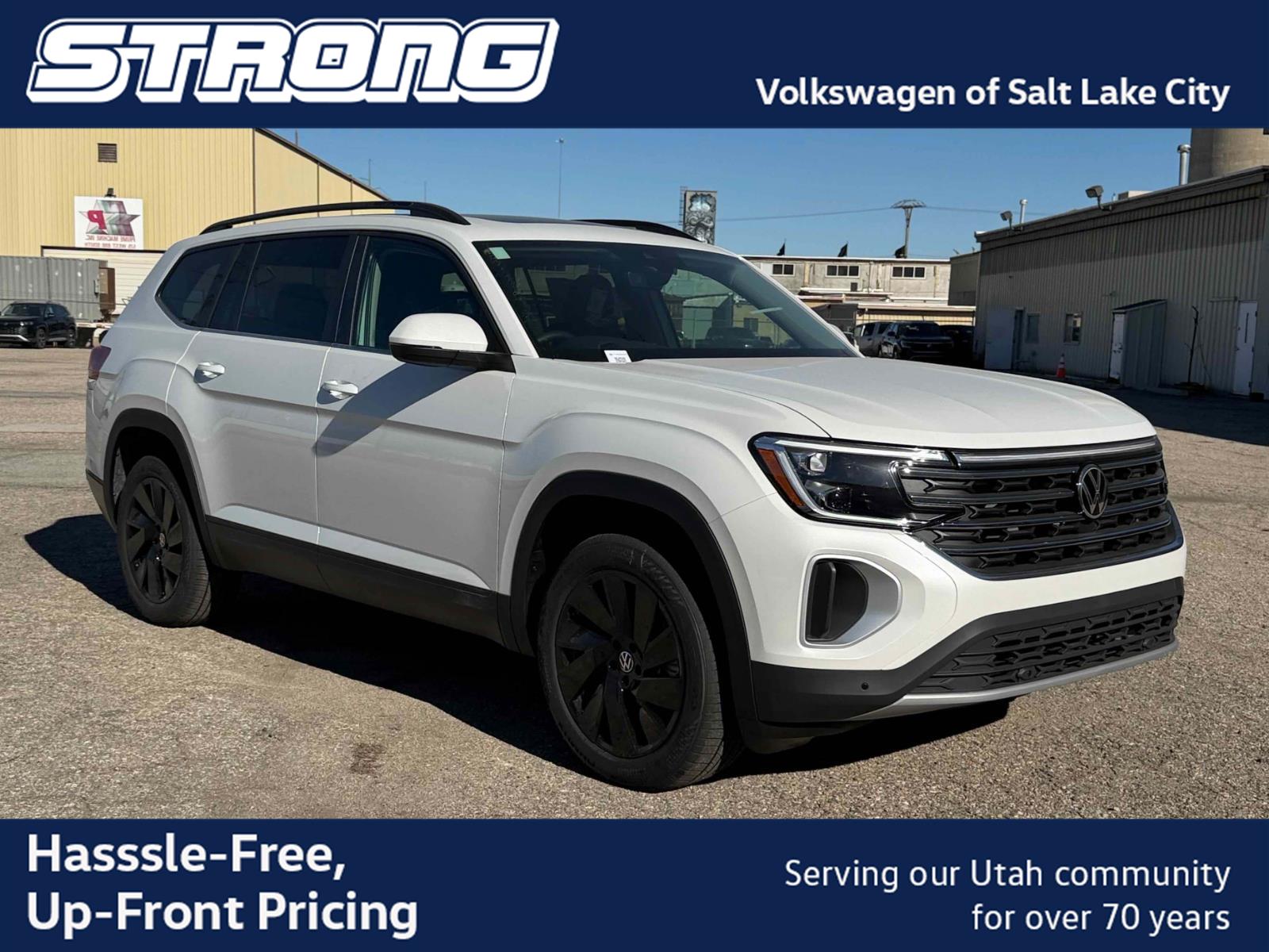 Opal White Pearl 2026 Volkswagen Atlas SUV / Crossover All-Wheel Drive Automatic