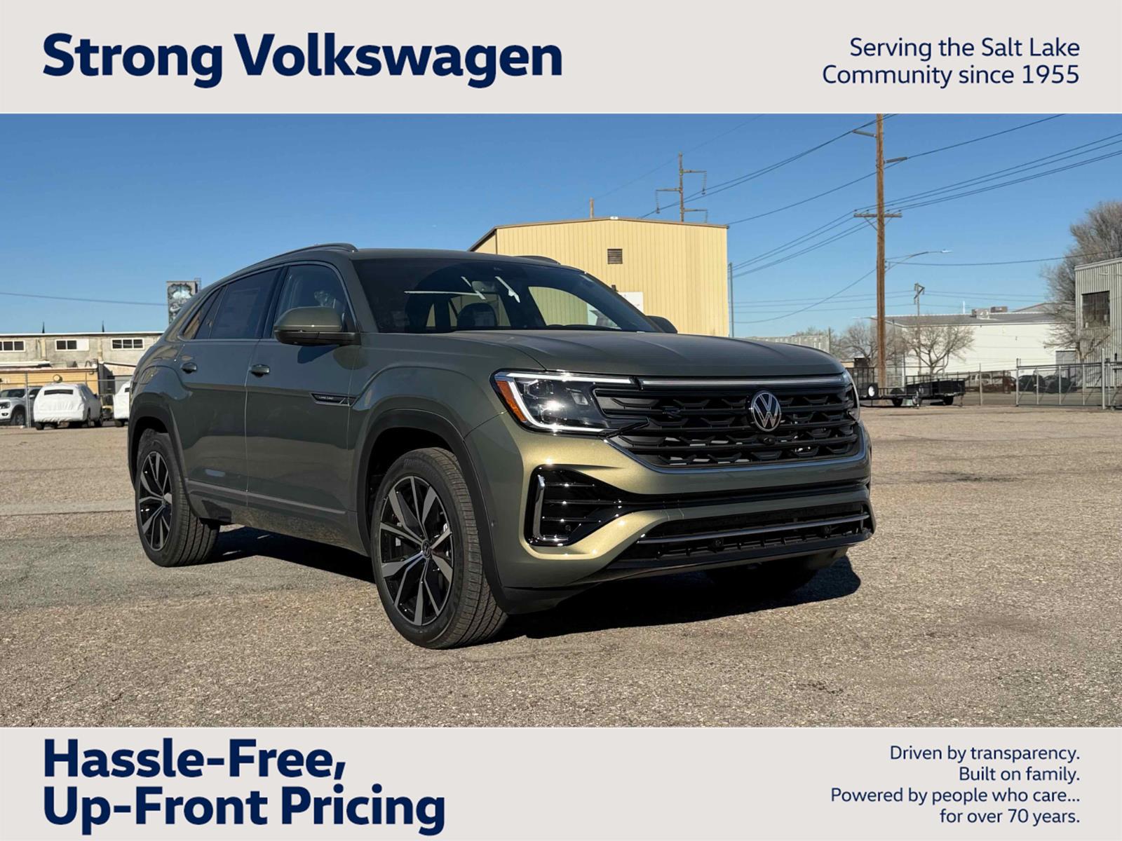 avocado green pearl 2026 Volkswagen Atlas Cross Sport SEL Premium R-Line 4Motion SUV / Crossover All-Wheel Drive Automatic