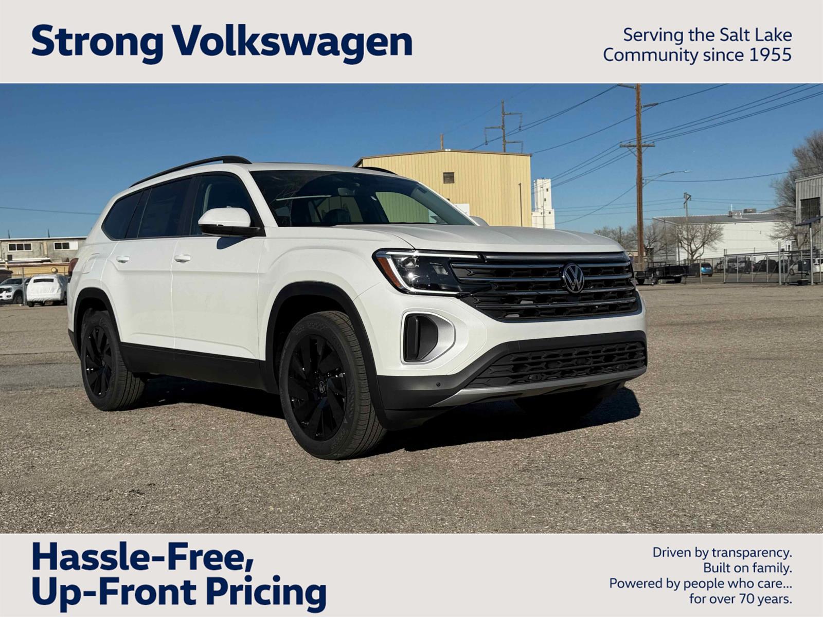 Opal White Pearl 2026 Volkswagen Atlas SUV / Crossover All-Wheel Drive Automatic