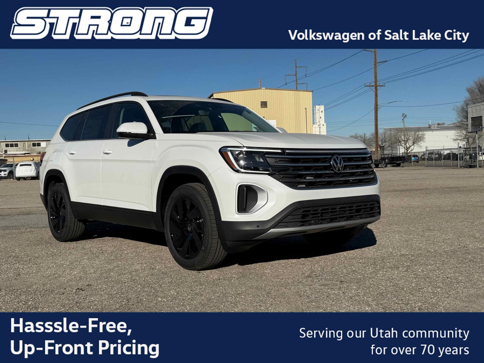 Opal White Pearl 2026 Volkswagen Atlas SUV / Crossover All-Wheel Drive Automatic