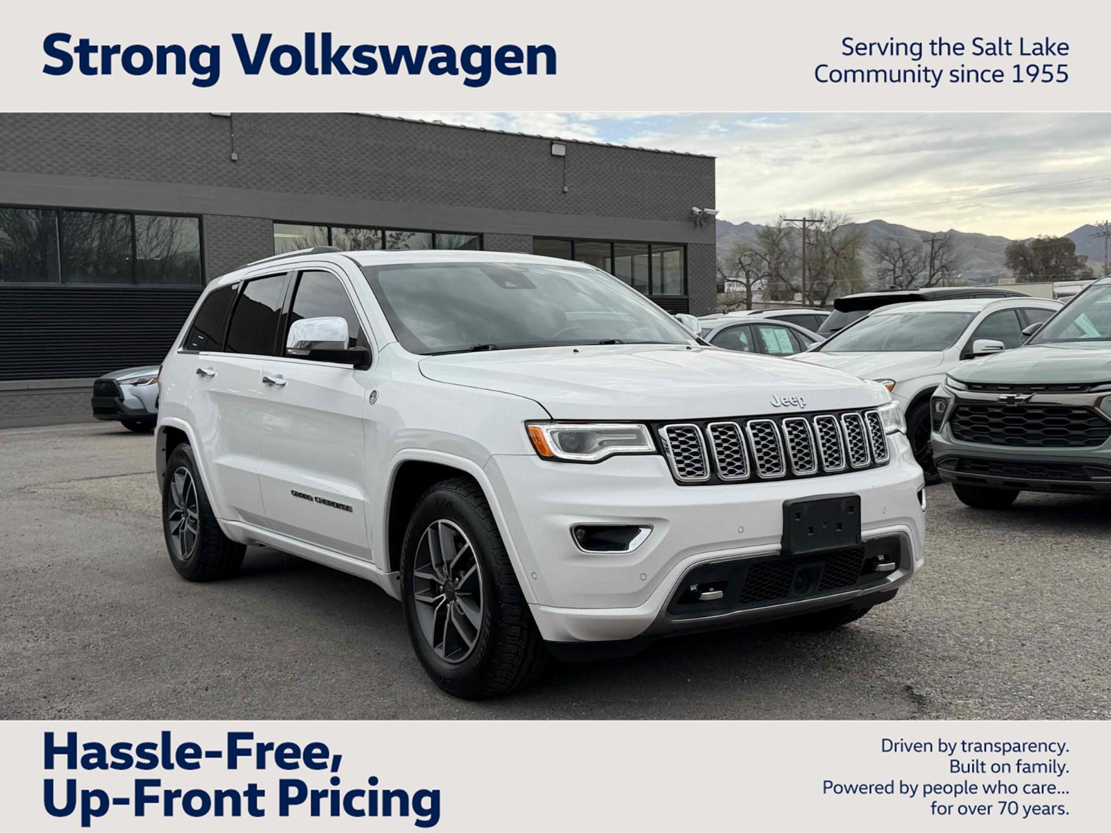 White (Ivory 3-Coat) 2019 Jeep Grand Cherokee Overland 4WD SUV / Crossover Four-Wheel Drive 8-Speed Automatic