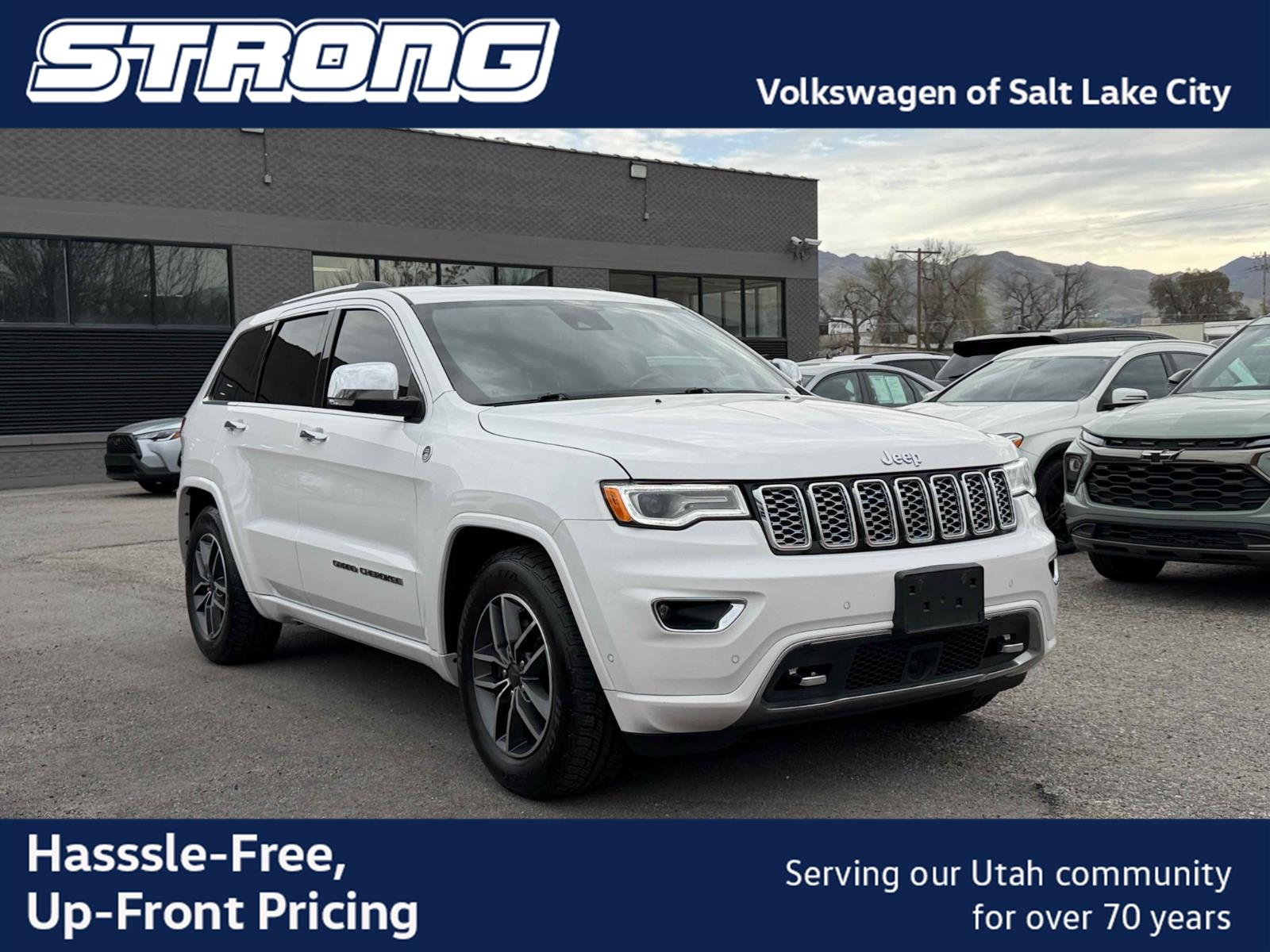 White (Ivory 3-Coat) 2019 Jeep Grand Cherokee SUV / Crossover Four-Wheel Drive 8-Speed Automatic