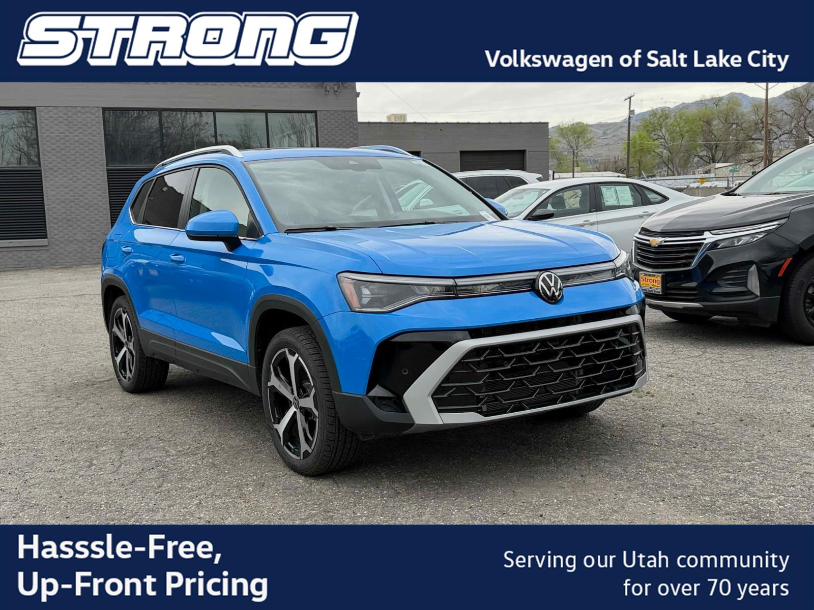 Cornflower Blue 2025 Volkswagen Taos SUV / Crossover All-Wheel Drive Automatic