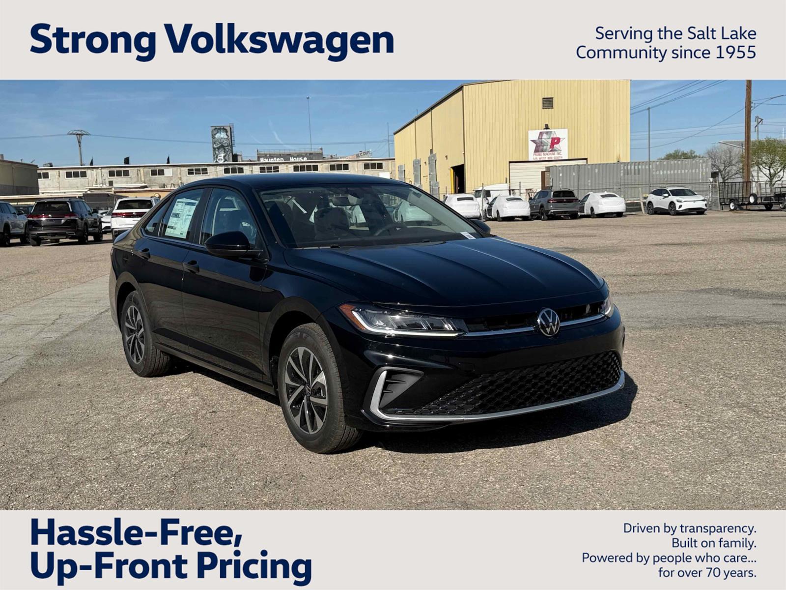 Deep Black Pearl 2026 Volkswagen Jetta S FWD Sedan Front-Wheel Drive Automatic