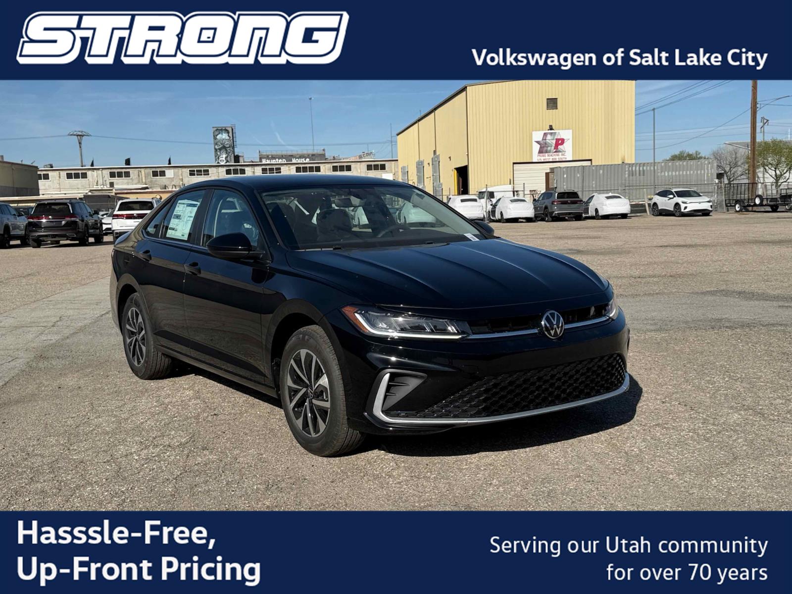 Deep Black Pearl 2026 Volkswagen Jetta Sedan Front-Wheel Drive Automatic