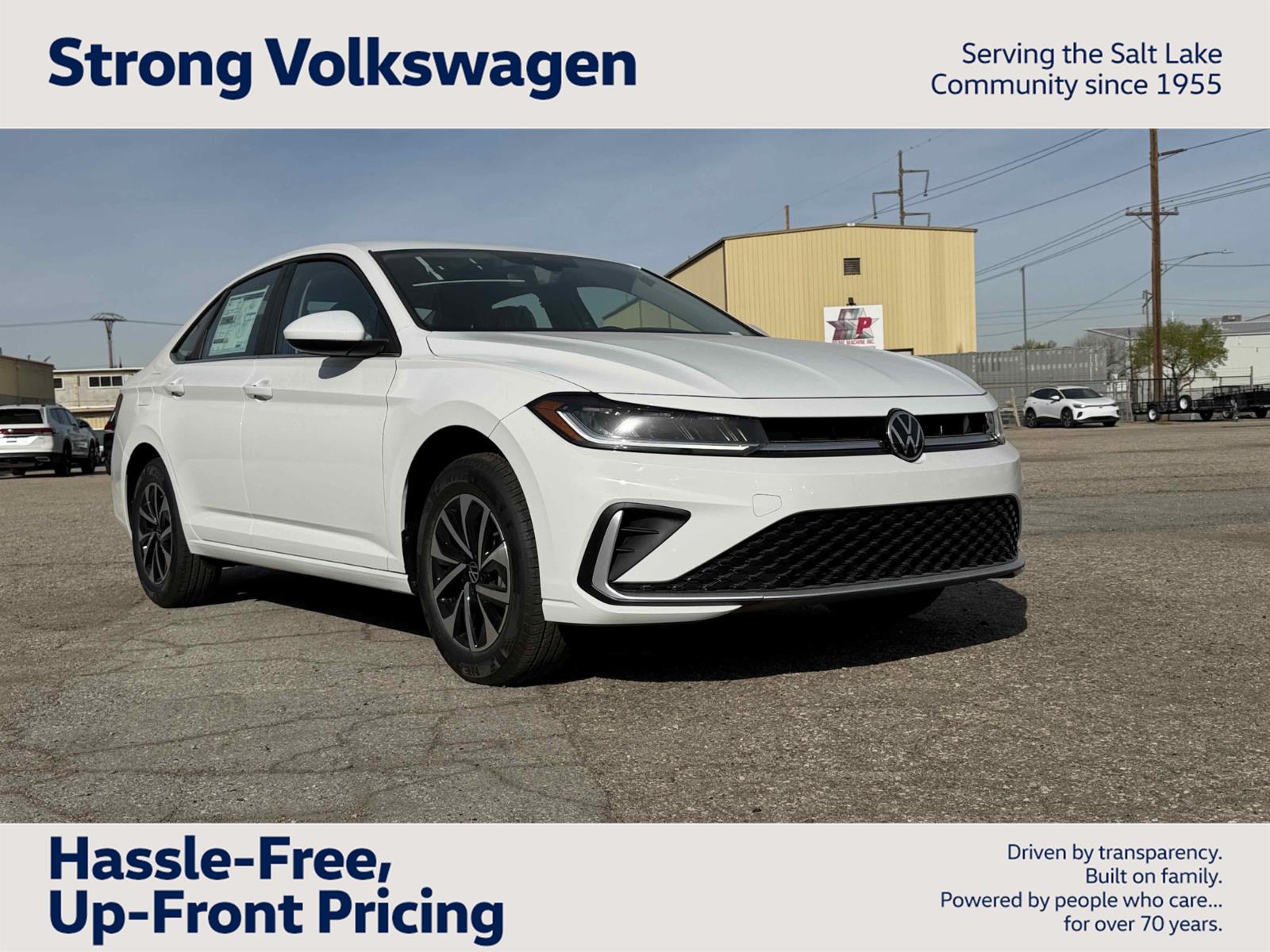 Pure White 2026 Volkswagen Jetta Sedan Front-Wheel Drive Automatic