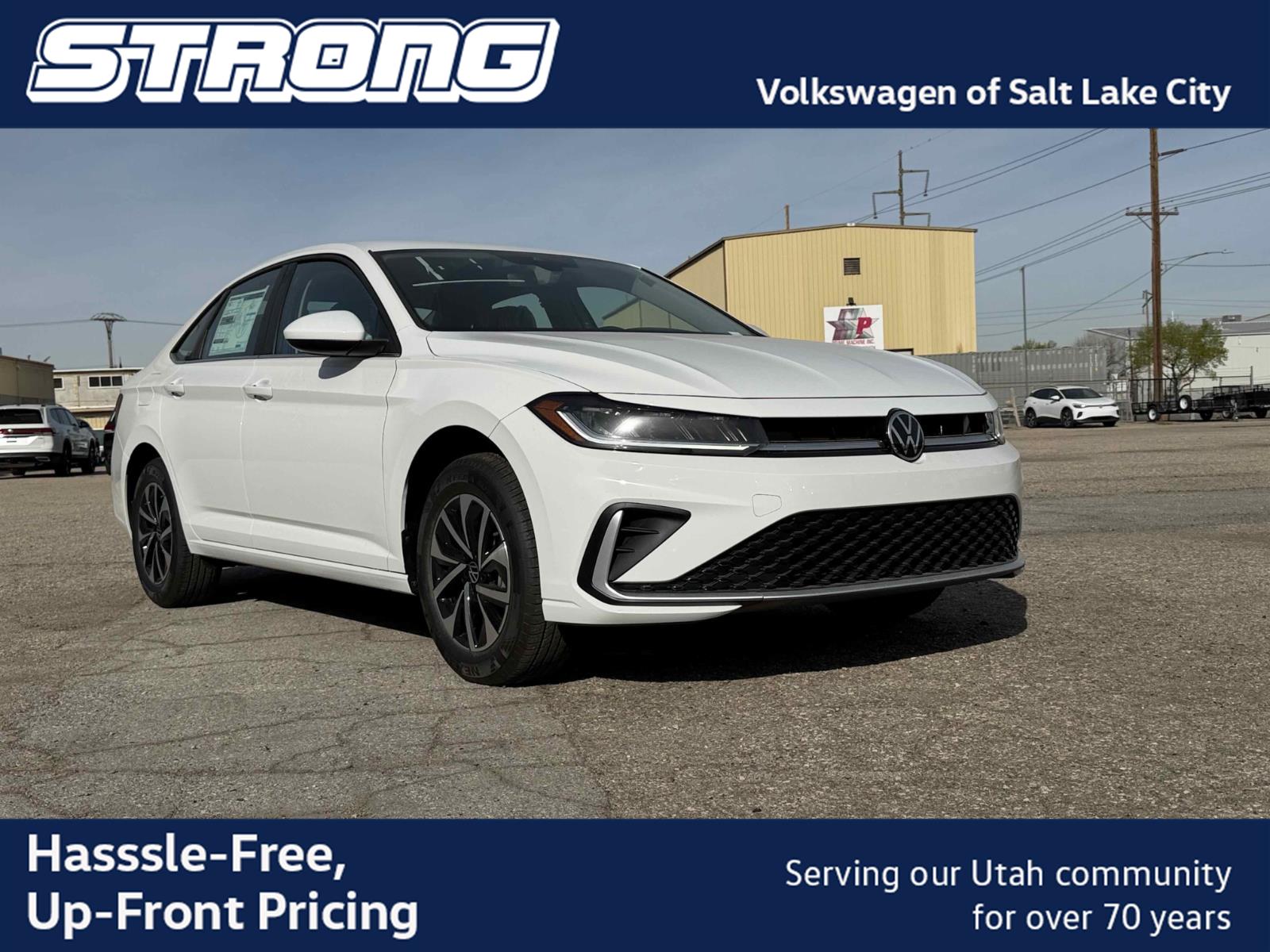 Pure White 2026 Volkswagen Jetta Sedan Front-Wheel Drive Automatic