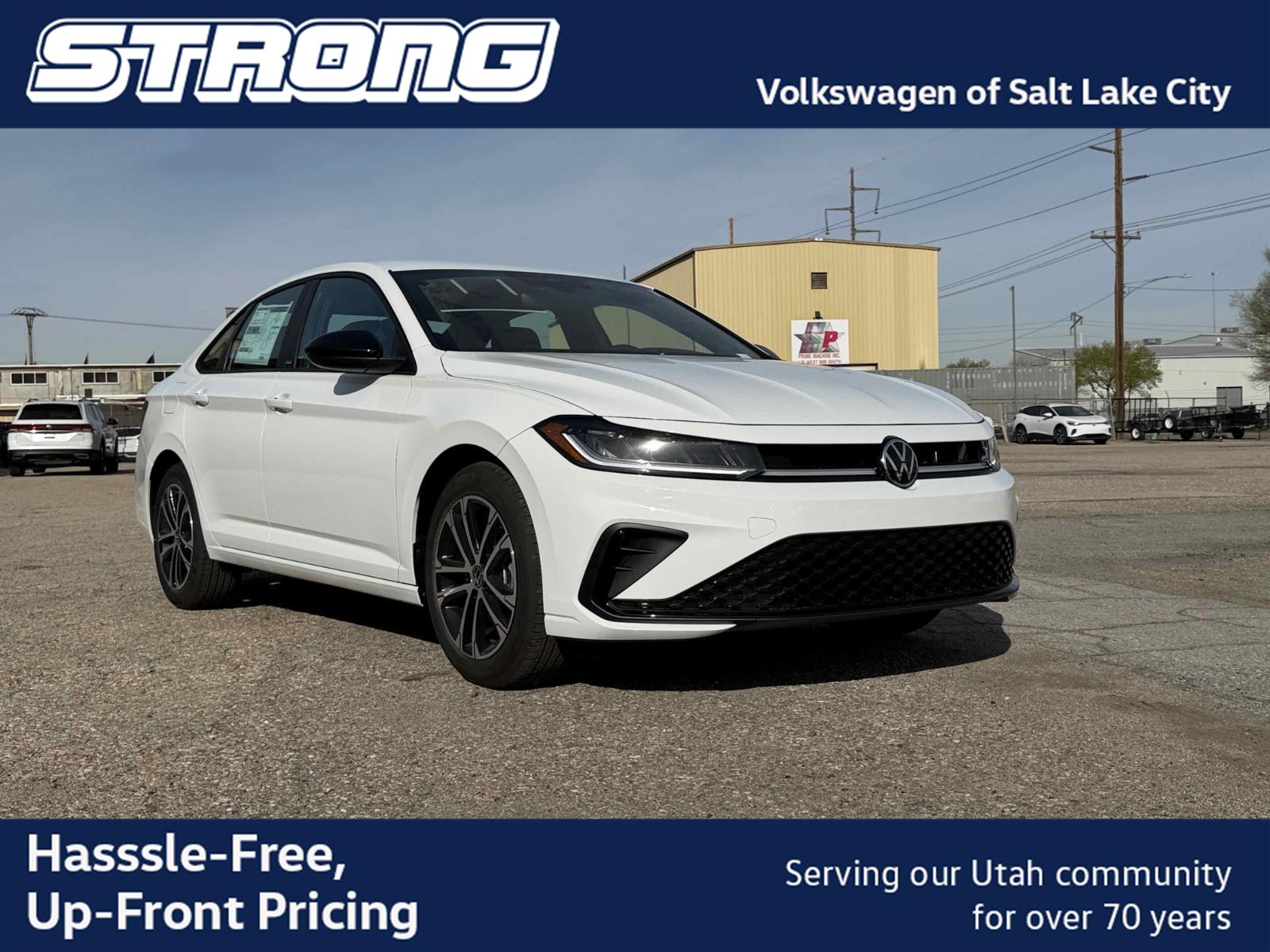Pure White 2026 Volkswagen Jetta Sedan Front-Wheel Drive Automatic