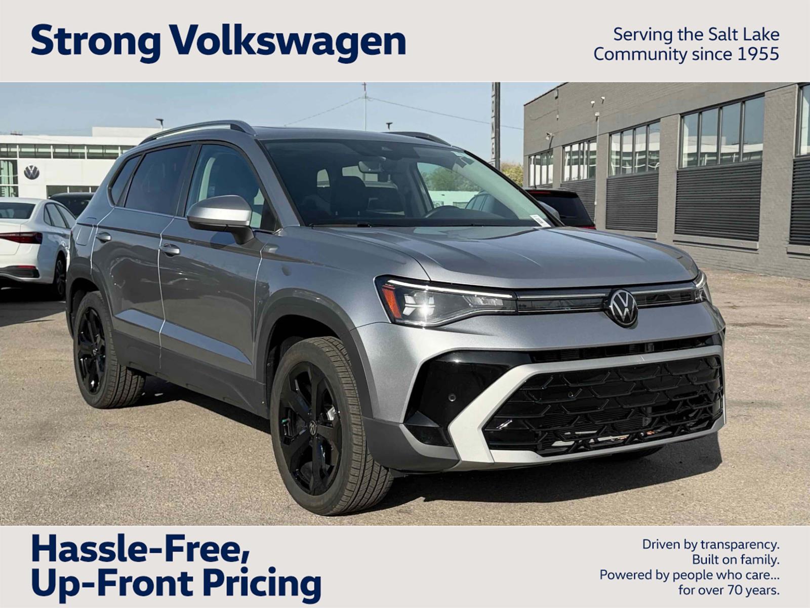 Pyrite Silver Metallic 2025 Volkswagen Taos SEL 4Motion SUV / Crossover All-Wheel Drive Automatic