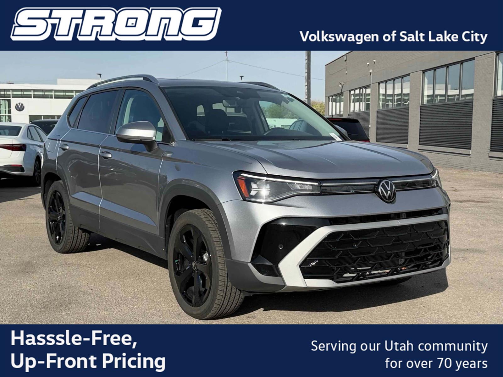 Pyrite Silver Metallic 2025 Volkswagen Taos SUV / Crossover All-Wheel Drive Automatic