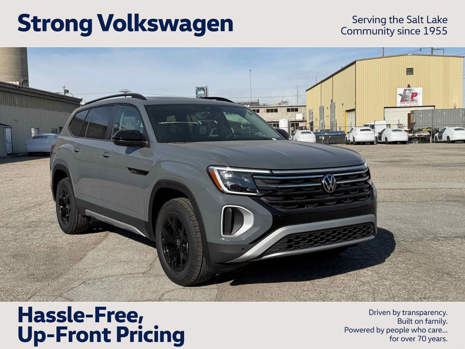Pure Gray 2026 Volkswagen Atlas Peak Edition 4Motion SUV / Crossover All-Wheel Drive Automatic