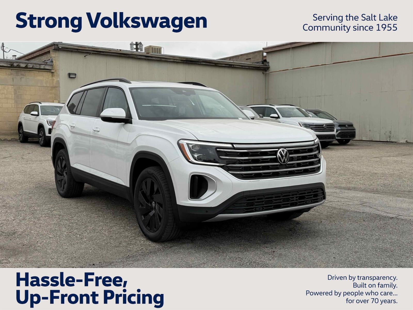 Opal White Pearl 2026 Volkswagen Atlas SUV / Crossover All-Wheel Drive Automatic