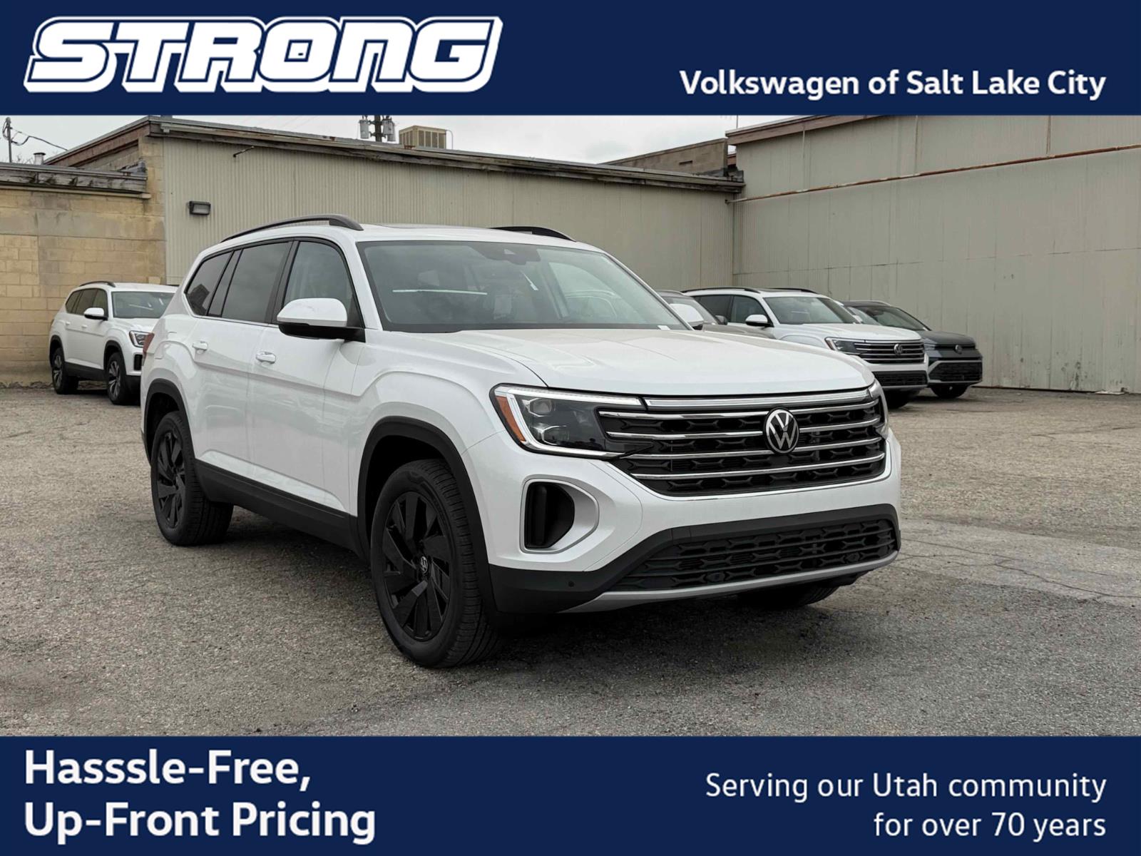 Opal White Pearl 2026 Volkswagen Atlas SUV / Crossover All-Wheel Drive Automatic
