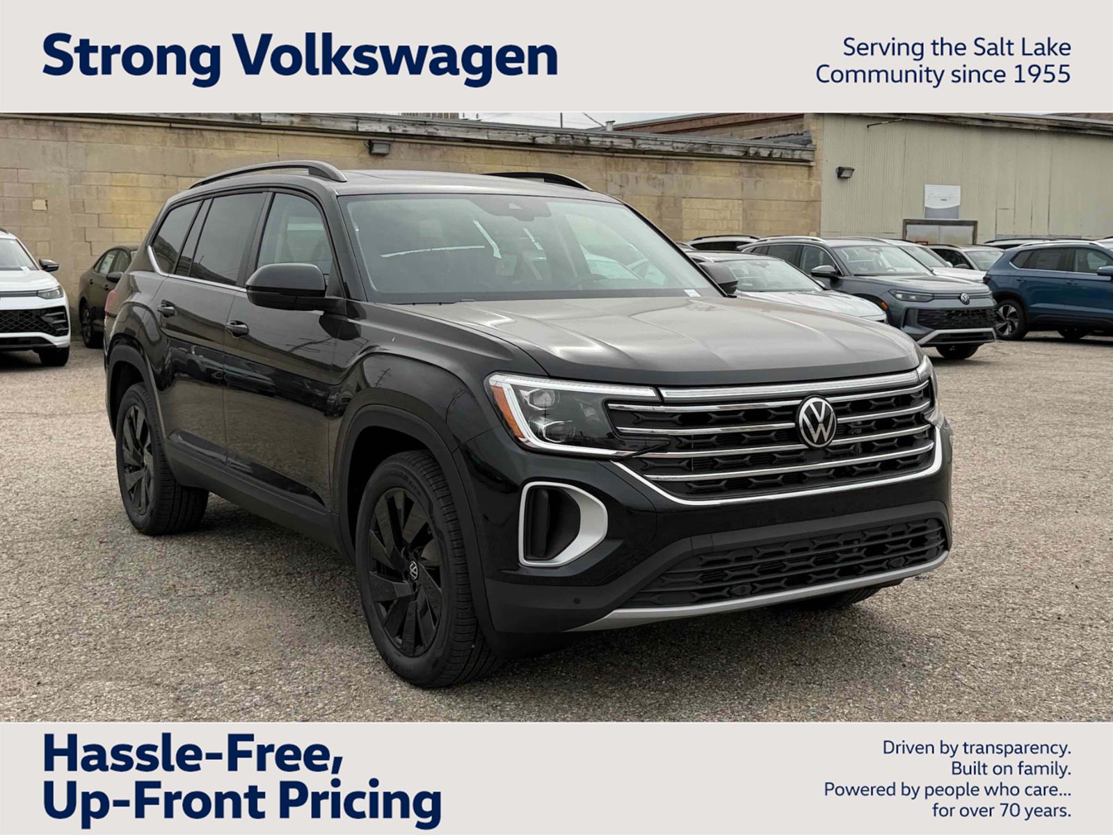 Deep Black Pearl 2026 Volkswagen Atlas SUV / Crossover All-Wheel Drive Automatic