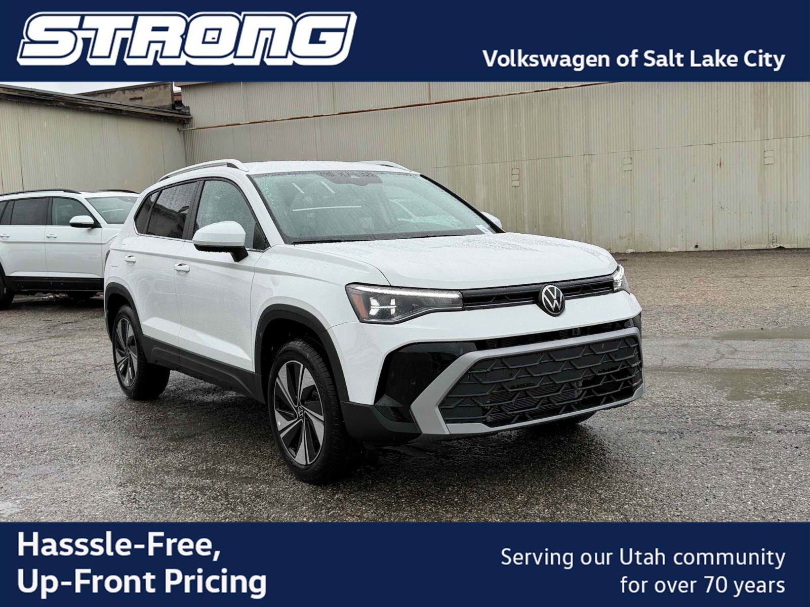 Pure White 2026 Volkswagen Taos SUV / Crossover All-Wheel Drive Automatic
