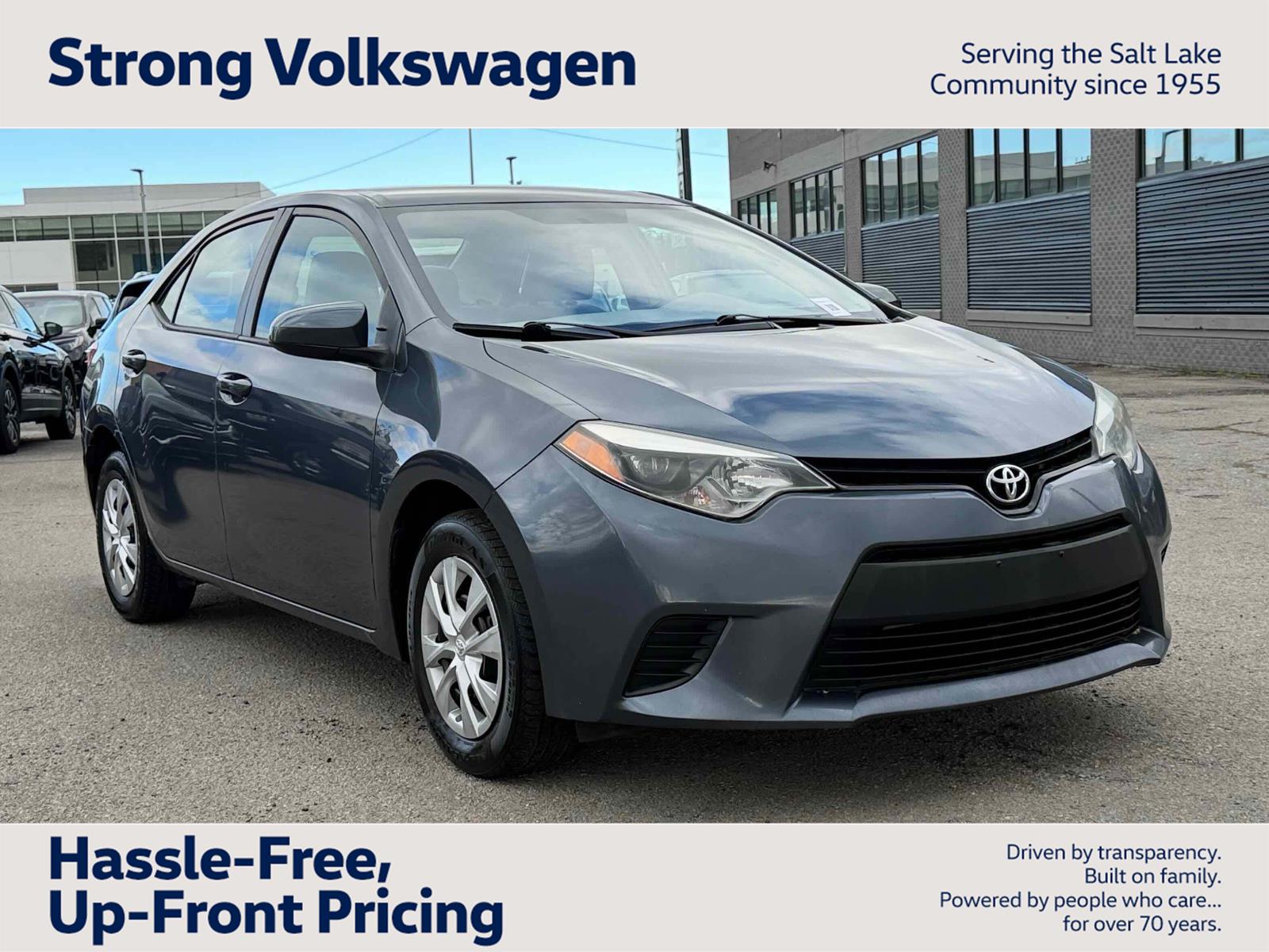 Slate Metallic 2014 Toyota Corolla L Sedan Front-Wheel Drive 4-Speed Automatic