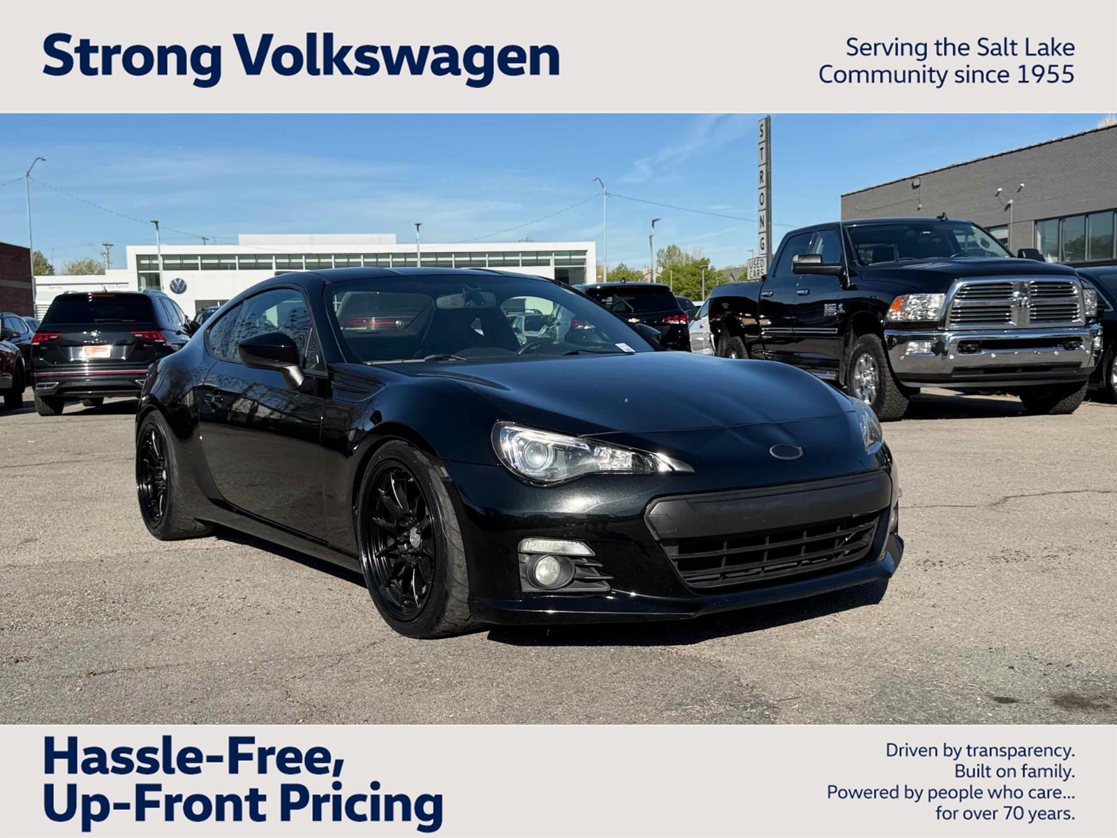 Crystal Black Silica 2015 Subaru BRZ Limited RWD Coupe Rear-Wheel Drive Manual