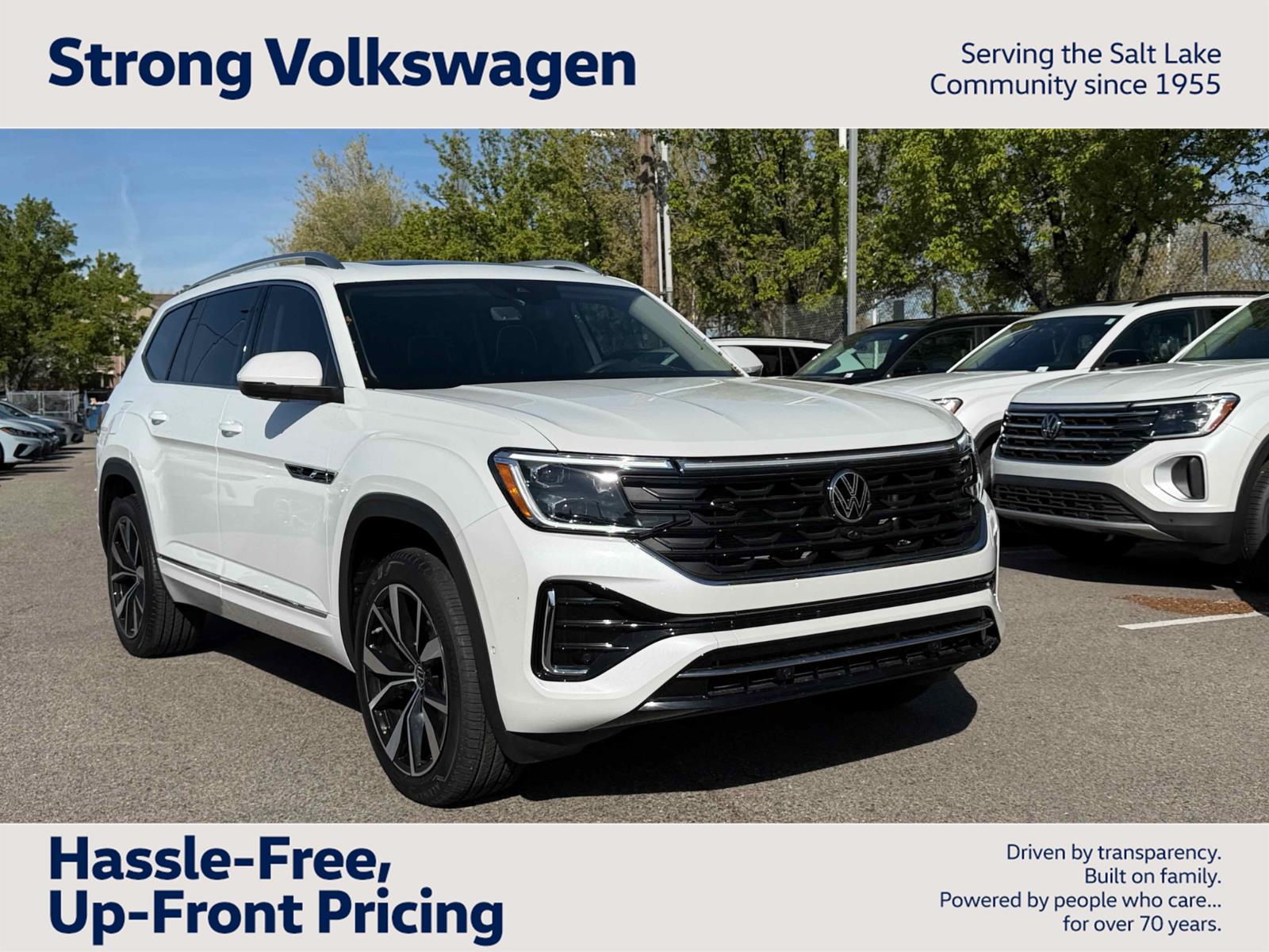 Opal White Pearl 2026 Volkswagen Atlas SEL Premium R-Line 4Motion SUV / Crossover All-Wheel Drive Automatic
