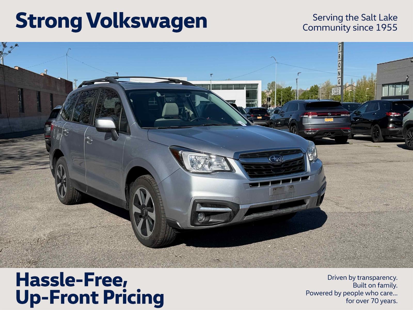Ice Silver Metallic 2017 Subaru Forester 2.5i Premium SUV / Crossover All-Wheel Drive Continuously Variable Transmission