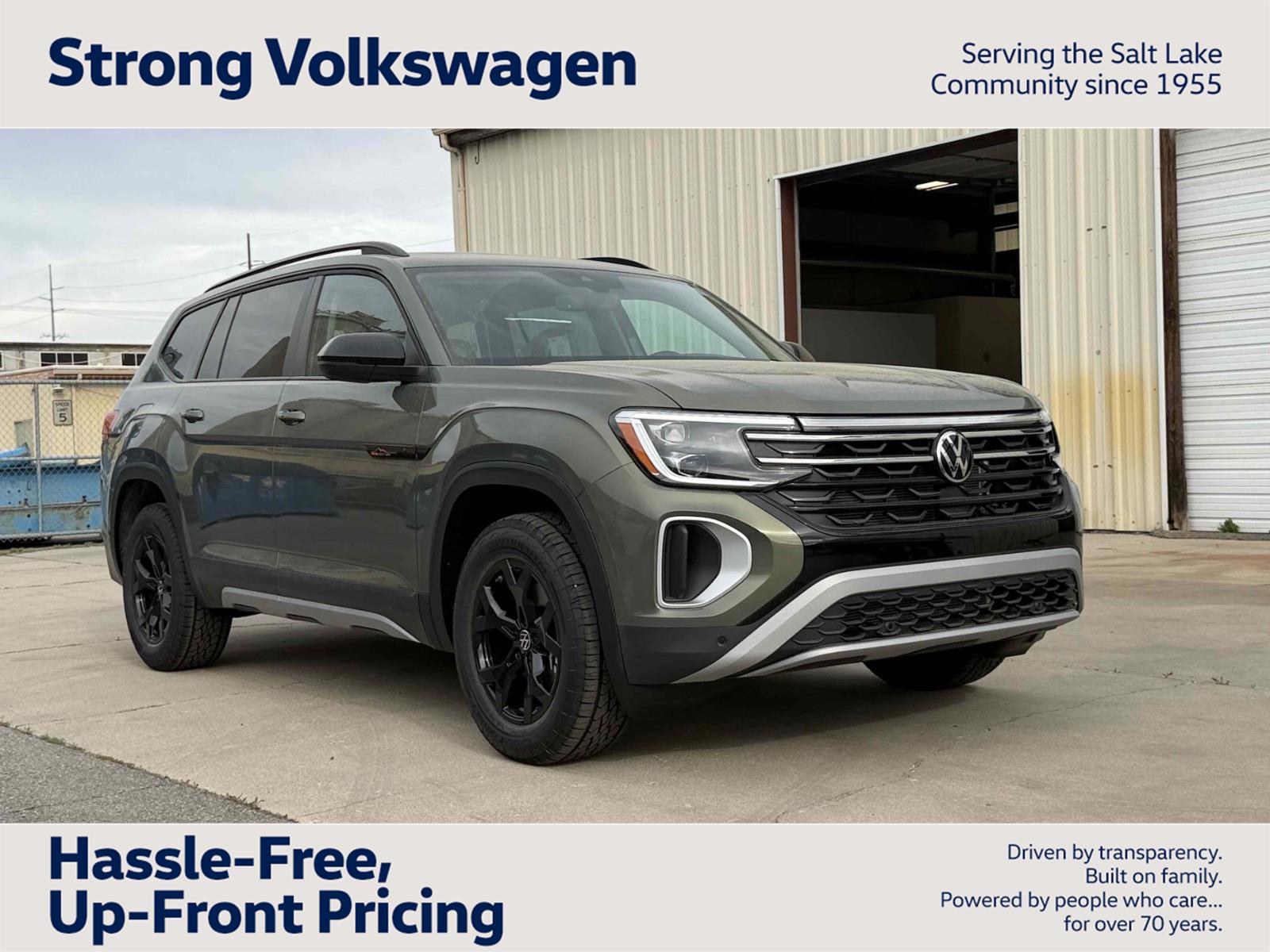 Avocado Green Pearl 2026 Volkswagen Atlas Peak Edition 4Motion SUV / Crossover All-Wheel Drive Automatic