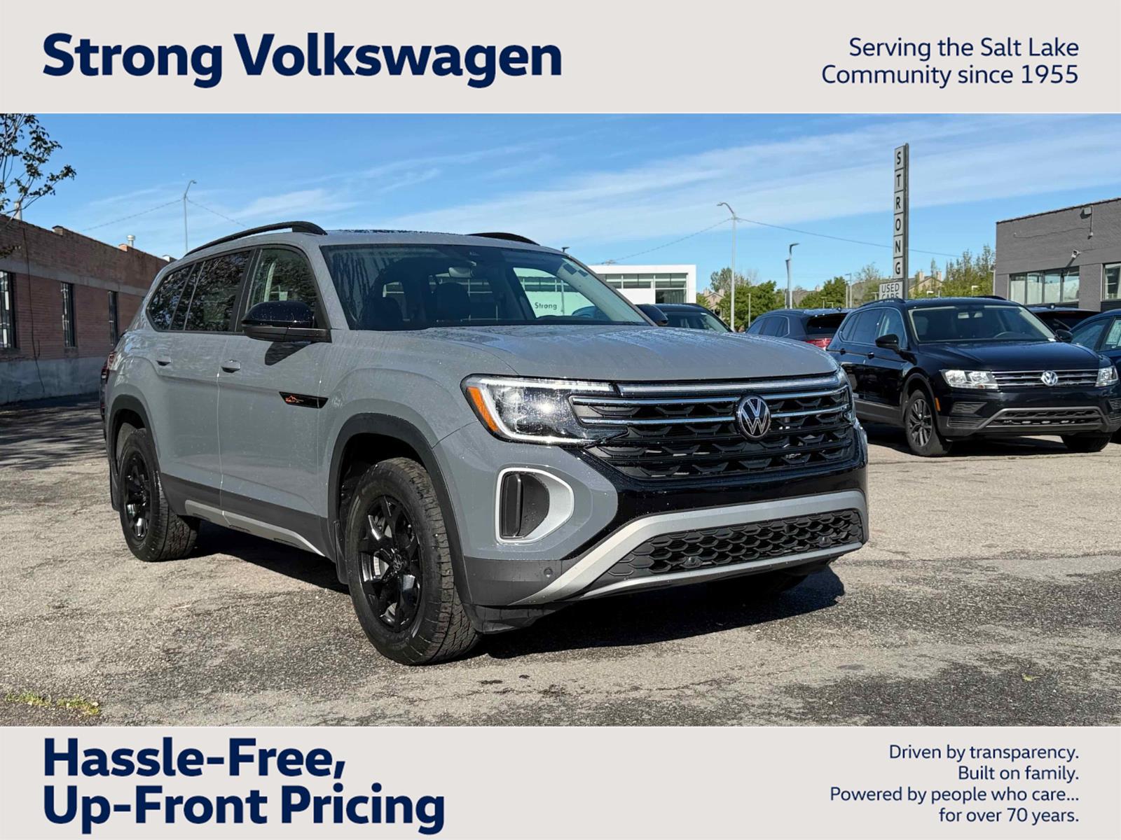 Pure Gray 2025 Volkswagen Atlas Peak Edition 4Motion SUV / Crossover All-Wheel Drive Automatic