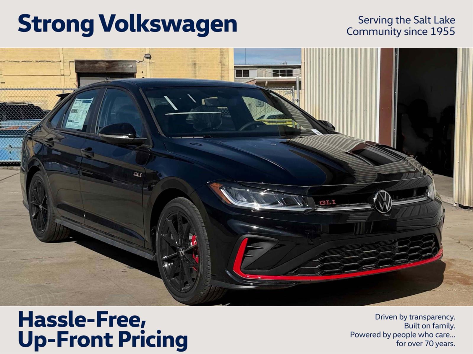 Deep Black Pearl 2026 Volkswagen Jetta GLI Sedan Front-Wheel Drive Automatic